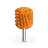 Valec Zaoblen&aacute; hrana a činn&eacute; čelo pr-25,4 mm stopka 6mm, Granulatie Saburr FOARTE ASPRA - PORTOCALIE