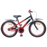 vidaXL Bicicletă pentru Copii 18 Inci pentru 5-7 ani Albastru Negru 42009338