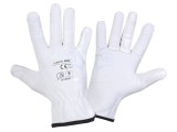 Mănuşi protecţie piele naturală LAHTI PRO L271010K mărimea 10, albe