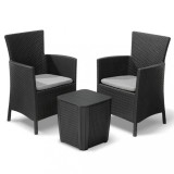 Keter Set mobilier de exterior Iowa, 3 piese, grafit 223929