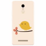 Husa silicon pentru Xiaomi Remdi Note 3, Flat Minimal Cute Bird Illustration