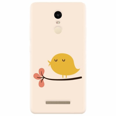 Husa silicon pentru Xiaomi Remdi Note 3, Flat Minimal Cute Bird Illustration foto