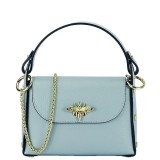 Geanta albastru deschis din piele naturala 1602 122