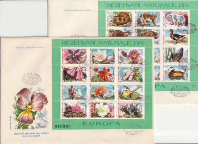 Romania FDC ,Rezervatii ,nr lista 1187. foto