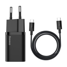 Incarcator priza Type-C PD25W + cablu Type-C Baseus, TZCCSUP-L01 foto