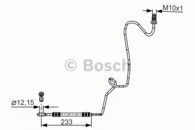 Conducta / cablu frana VW GOLF IV Variant (1J5) (1999 - 2006) BOSCH 1 987 481 339 foto