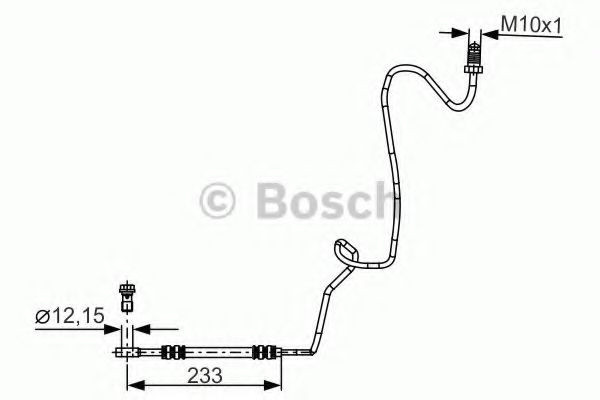 Conducta / cablu frana VW GOLF IV Variant (1J5) (1999 - 2006) BOSCH 1 987 481 339