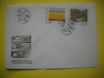 HOPCT PLIC FDC S NR 72 PORTUGALIA -EUROPA CEPT 1977 foto