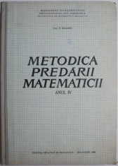 Metodica predarii matematicii (Anul IV) &ndash; P. Murariu