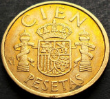 Moneda 100 (CIEN) PESETAS - SPANIA, anul 1988 *cod 4960 A