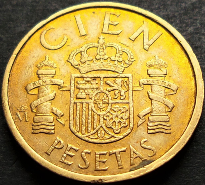 Moneda 100 (CIEN) PESETAS - SPANIA, anul 1988 *cod 4960 A