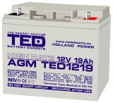 Accu.Pb.12V 19Ah TED F3 surub HR