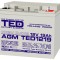 Accu.Pb.12V 19Ah TED F3 surub HR