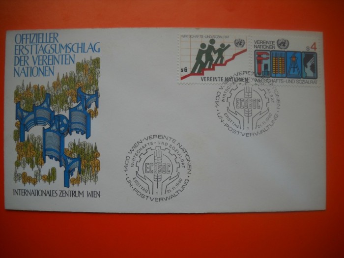 HOPCT PLIC FDC S NR 212 CONSUM ECONOMIC SOCIAL 1980 - ONU NATIUNILE UNITE- -BIROUL VIENA AUSTRIA