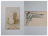 Fotografie de colectie Cabinet, Atelier Necunoscut (Probabil din Banat), Tineri casatoriti, Romania, Austro-Ungaria, ca. 1890
