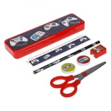 Set școlar, 7 Piese, Multicolor, Tematică Gaming