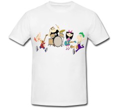 Tricou &amp;quot; Phineas &amp;amp; Ferb band &amp;quot; foto