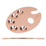 Cumpara ieftin Paleta Mixare Metalica cu Instrument Mixare LUXORISE, Gold