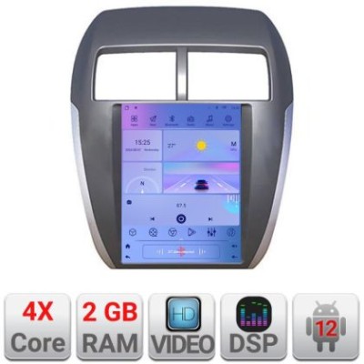 Navigatie dedicata Tip Tesla Mitsubishi ASX Radio gps internet 4 Core carplay android auto 2+32 GB Kit-tesla-026+EDT-E220 CarStore Technology foto