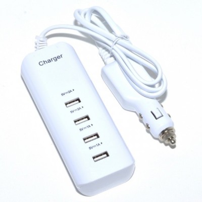 Incarcator Auto USB Hub 4 Porturi USB 2.0 la priza 12V 2A006 XXM foto