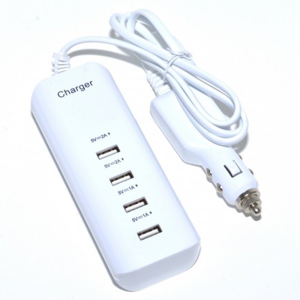 Incarcator Auto USB Hub 4 Porturi USB 2.0 la priza 12V 2A006 XXM