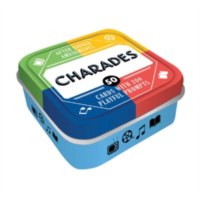 After Dinner Amusements: Charades: 50 Cards with 200 Playful Prompts foto