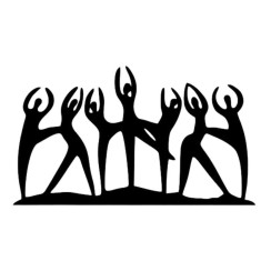 Decoratiune metalica de perete Krodesign KRO-1148, Ballerina Dance, lungime 60 cm, negru, grosime 1.5 mm