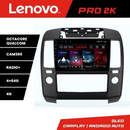 Navigatie Nissan Navara Pathfinder 2005-2010 Lenovo Kit-NAV5 8 core QLED 2K 4+64 360 Android Waze USB Navigatie Internet Youtube Radio CarStore Techno