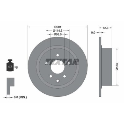 Textar Disc frana PRO foto