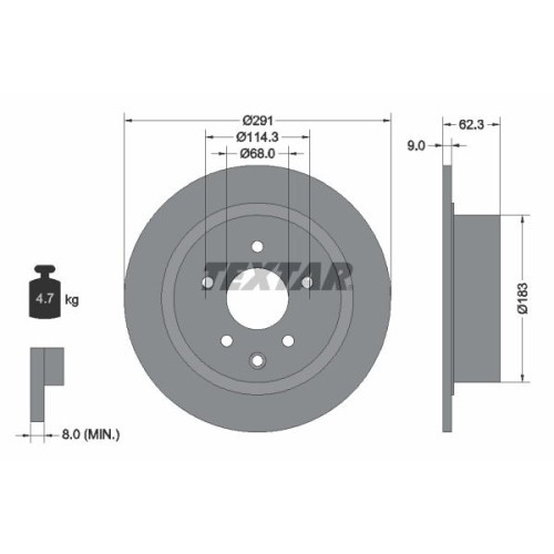 Textar Disc frana PRO