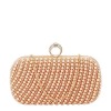 Geanta clutch sampanie cu perle BYH863 06