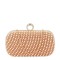 Geanta clutch sampanie cu perle BYH863 06