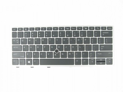 Tastatura Laptop, HP, EliteBook 730 G5, 735 G5, 830 G5, 836 G5, iluminata, layout US foto