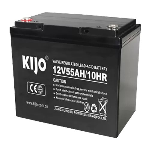 Acumulator Pb-acid AGM Deep Cycle, 12V, 55Ah, conector M6 - KIJO JM12-55