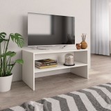 Cumpara ieftin Dulap TV, alb, 80x40x40 cm, lemn prelucrat