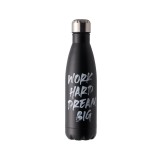 Termos izoterm cu mesaj Motivational, Negru, 500 ml, ATU-082796, Oem