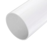 Teava Rotunda PVC Alb 131.4mm, Lungime 0.23m, Brand Oem