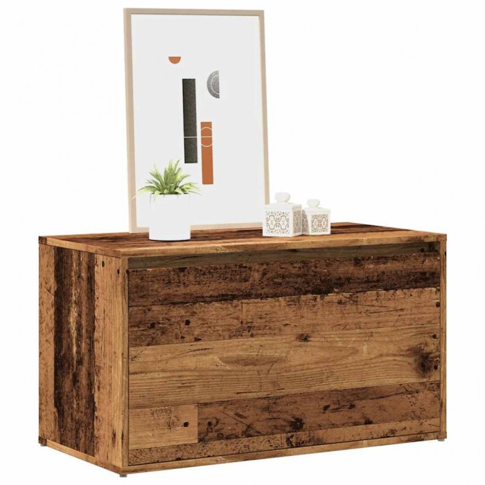 vidaXL Bancă de hol, Lemn vechi, 80x40x45 cm, PAL 856752