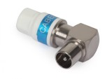 Mufa TV tata Cabelcon 90 grade, angulara, RG6, Triset-113, Self-Install, auto compresie, E3001