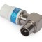 Mufa TV tata Cabelcon 90 grade, angulara, RG6, Triset-113, Self-Install, auto compresie, E3001