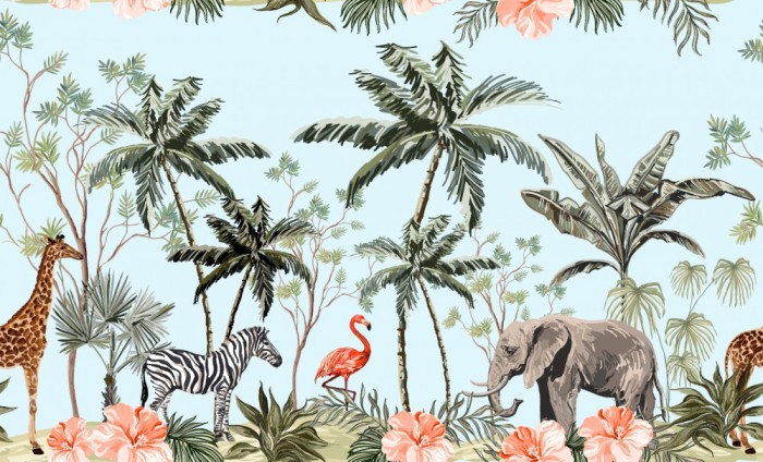 Fototapet Watercolor Jungle