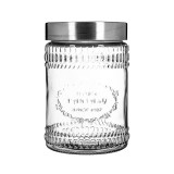 Borcan din sticla cu capac si mesaj, 1200 ml, ATU-081600, Oem