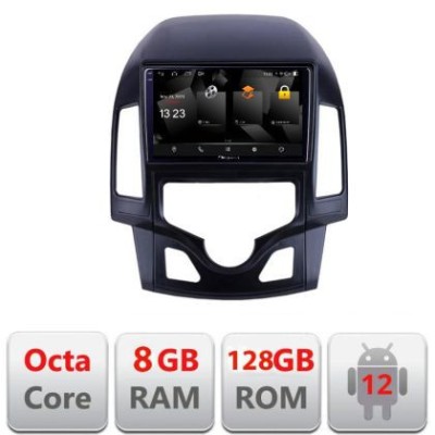 Navigatie HHyundai I30 2009-2012 clima automata 5960Pro-I30AUTOMATIC Android Octa Core Qualcomm 2K Qled 8+128 DTS DSP 360 4G Optical CarStore Technolo foto