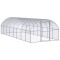 vidaXL Coteț de găini pentru exterior, 3x8x2 m, oțel zincat