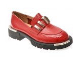 Cumpara ieftin Mocasini EPICA rosii, 574257, din piele naturala lacuita
