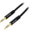 Cablu Audio Jack 3,5mm 3pin 0,5m Negru