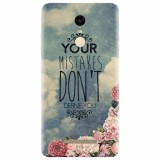 Husa silicon pentru Xiaomi Remdi Note 3, Your Mistakes Dont Define You