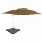 vidaXL Umbrelă de soare de grădină, bază portabilă, taupe 276349