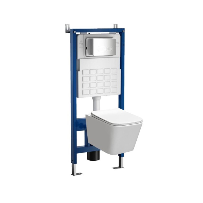 Set rezervor WC montat pe perete Roya Tinos 21CHR
