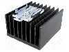 Radiator extrudat, aluminiu, 110mm x 100mm, neagra, STONECOLD -
